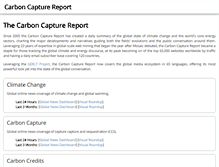 Tablet Screenshot of carboncapturereport.org