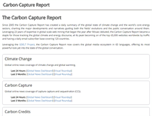Tablet Screenshot of climatechange.carboncapturereport.org